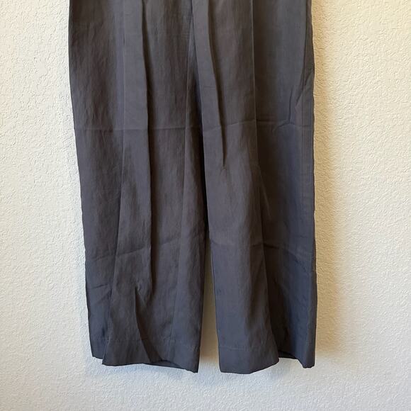 VINCE Utility Pants Taupewood Lightweight Wide Leg HR Relaxed Fit - Picture 5 of 14